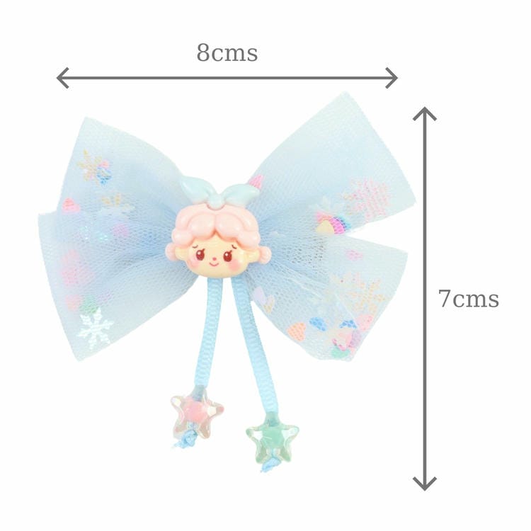 Set of 2 Charms Bow Hair Clips