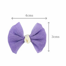 Load image into Gallery viewer, Set of 4 Fabric Butterfly Bow Hair Clips