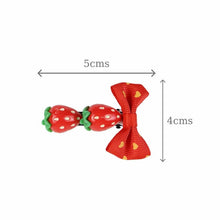 Load image into Gallery viewer, Set of 5 Fabric Resin Bow Hair Clips