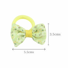 Load image into Gallery viewer, Set of 4 Fabric Bow Hair Ties
