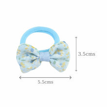 Load image into Gallery viewer, Set of 4 Fabric Bow Hair Ties