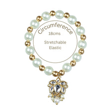 Load image into Gallery viewer, Kundan Stone Ethnic Beaded Bracelet for Girls - AC24-096