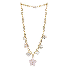 Load image into Gallery viewer, Floral Butterfly Multicharm Chain Necklace
