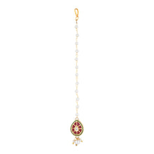 Load image into Gallery viewer, Kundan Stone Maang Tikka for Girls - AC24-111