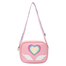 Load image into Gallery viewer, Glitter Heart Sling Bag - Pink