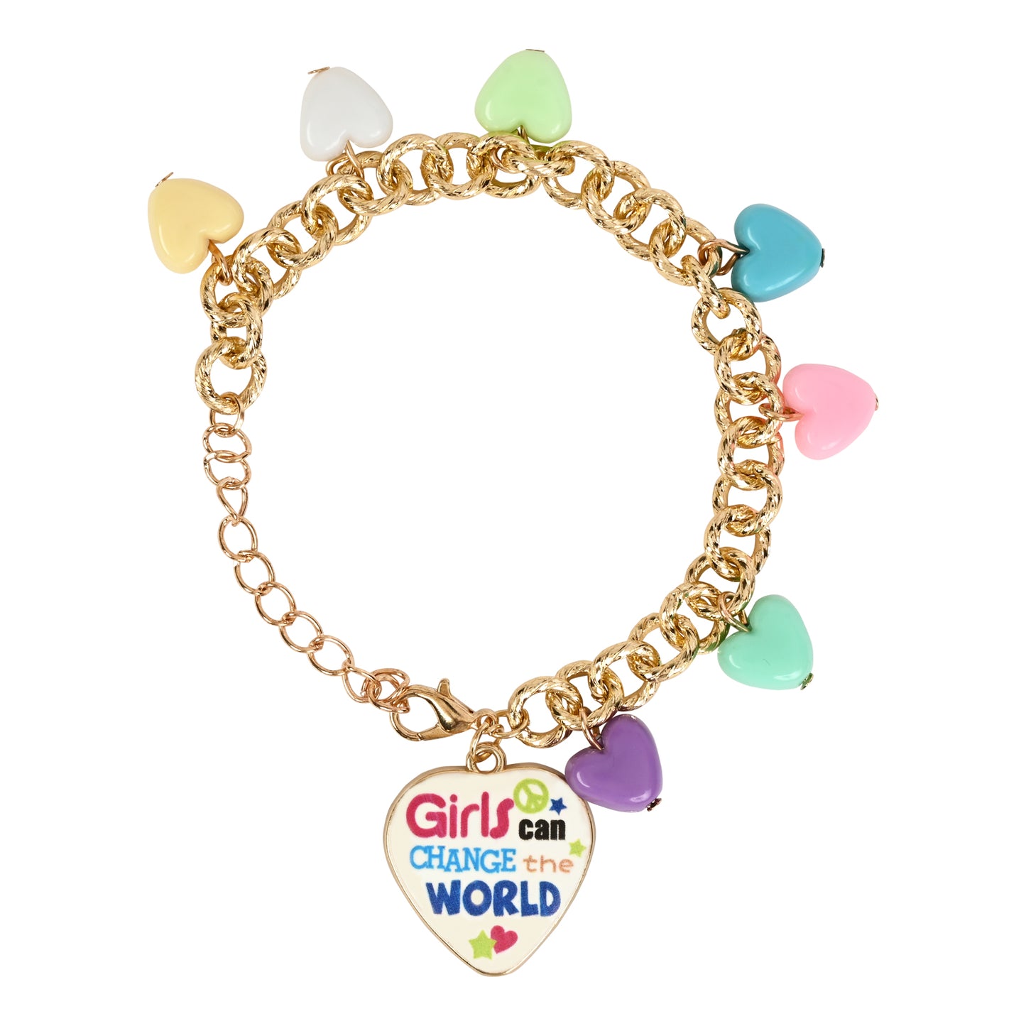 "Girls Can Change the World" Kids Bracelet