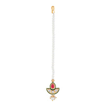 Load image into Gallery viewer, Kundan Stone Maang Tikka for Girls - AC24-104