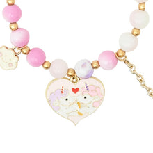 Load image into Gallery viewer, Heart Unicorn Charm Beaded Bracelet