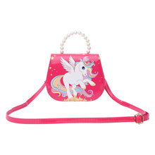 Load image into Gallery viewer, Unicorn Sling Bag Beaded Handle - Pink