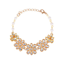 Load image into Gallery viewer, Kundan Stone Ethnic Bracelet for Girls - AC24-093