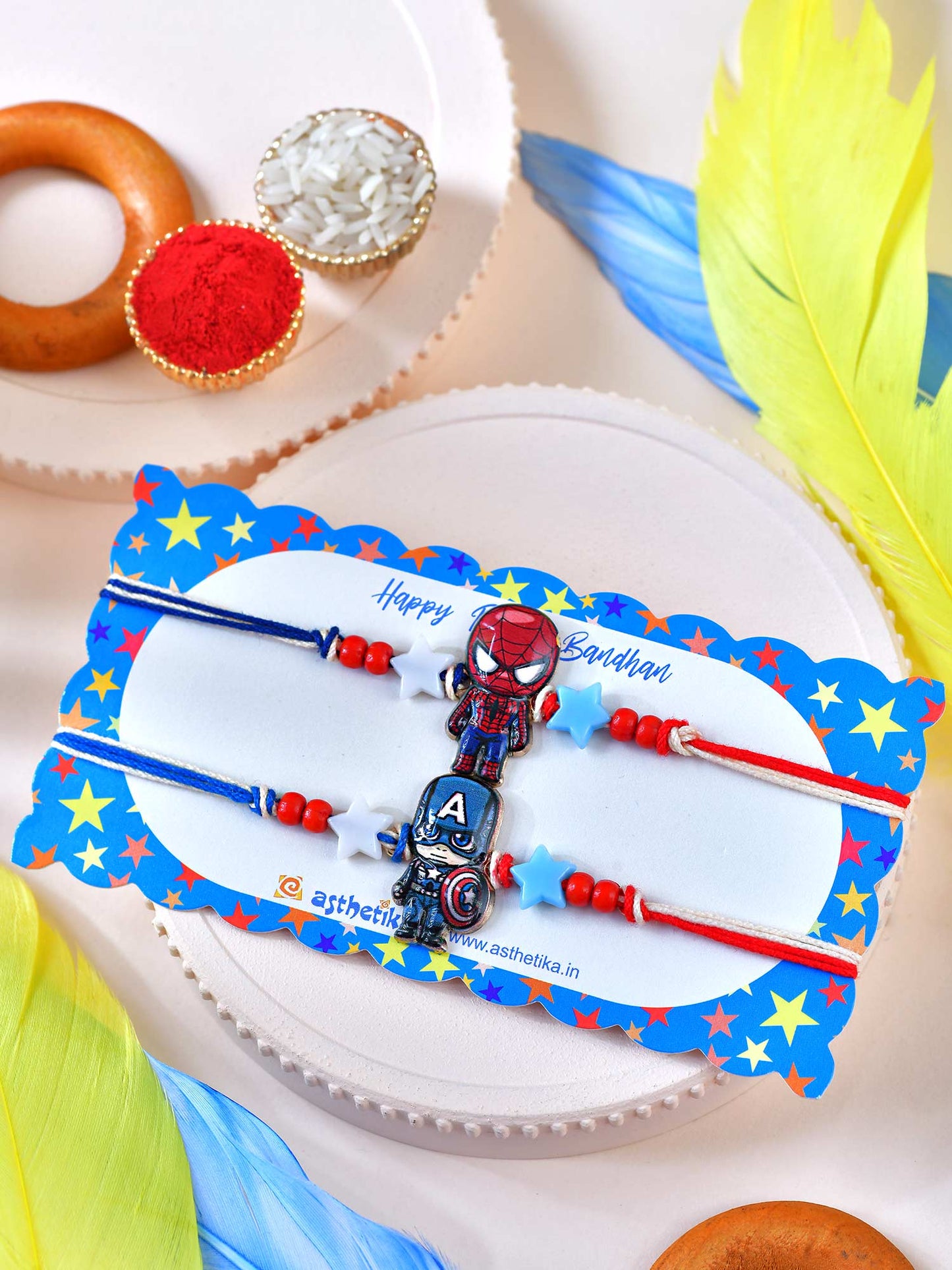 Superhero Set of 2 Kids Rakhis
