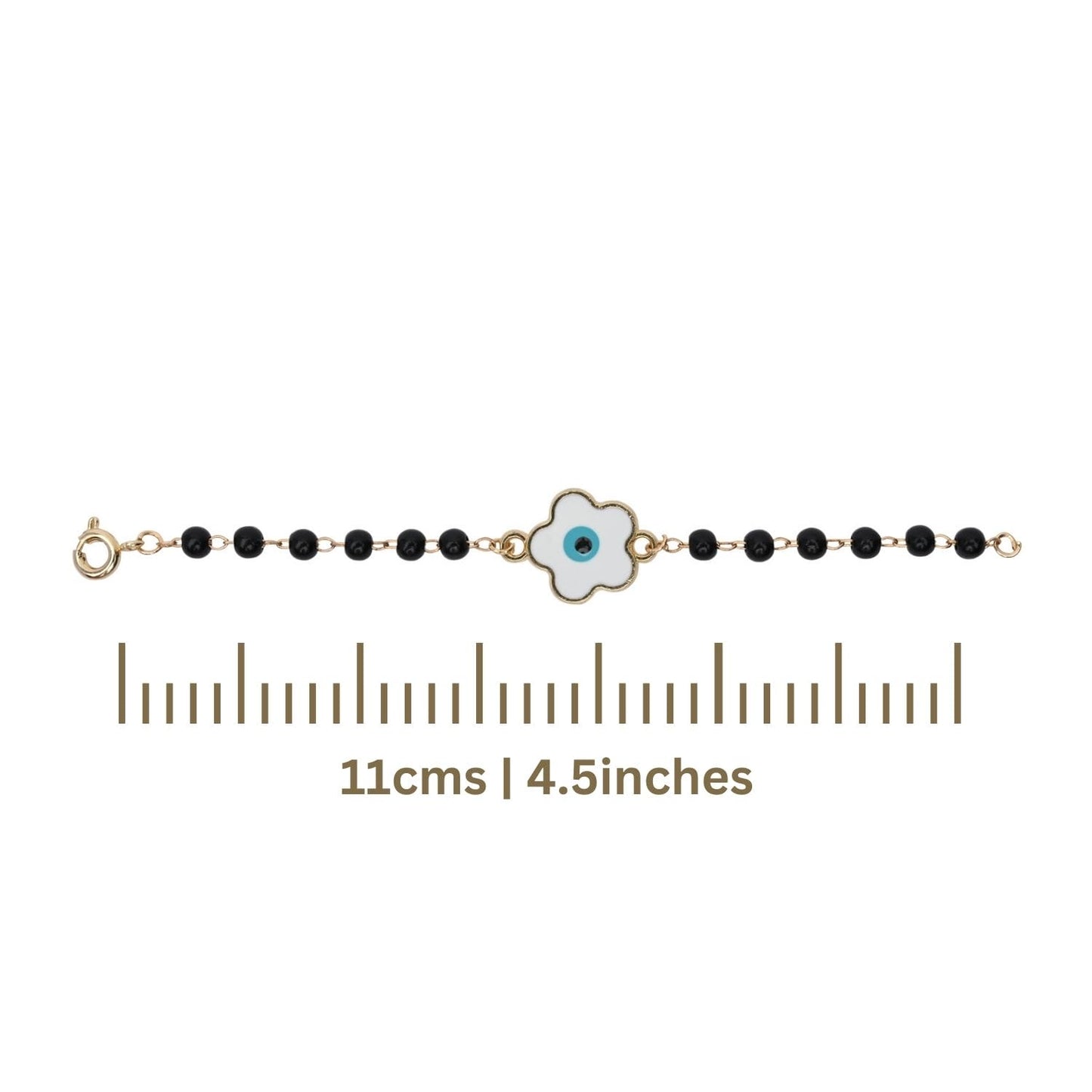 Nazariya Bracelet Floral Evil Eye Charm