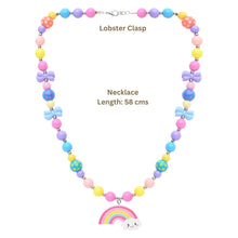 Load image into Gallery viewer, Rainbow Charm Necklace Bracelet Set