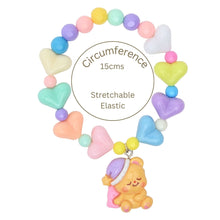 Load image into Gallery viewer, Teddy Bear Charm Necklace Bracelet Set