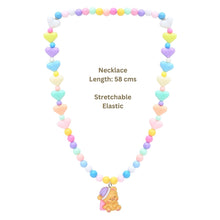Load image into Gallery viewer, Teddy Bear Charm Necklace Bracelet Set