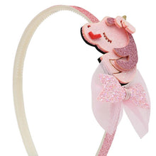 Load image into Gallery viewer, Glitter Unicorn Motif Hair Band