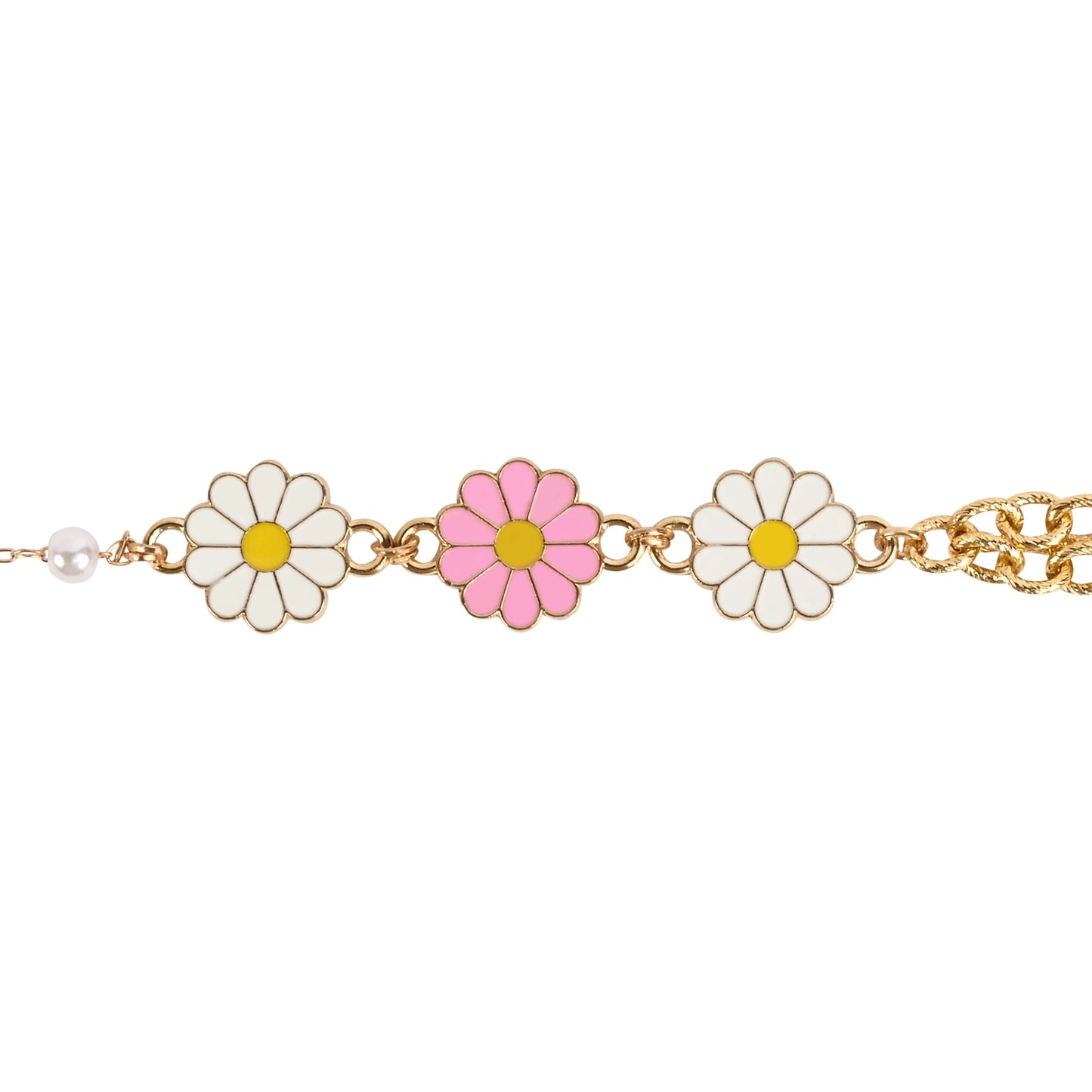 Floral Charm Bracelet Rakhi for Girls