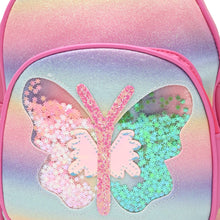 Load image into Gallery viewer, Butterfly Glitter Sequin Fashion Backpack - Pink