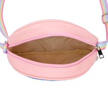 Load image into Gallery viewer, Rainbow Hearts Glitter Sequin Sling Bag - Light Pink
