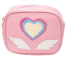 Load image into Gallery viewer, Glitter Heart Sling Bag - Pink