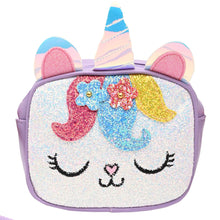 Load image into Gallery viewer, Unicorn Glitter Sling Bag - Purple