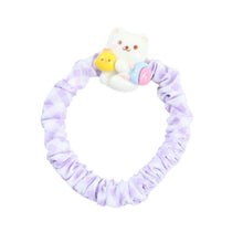 Load image into Gallery viewer, Teddy Bear Charms Set of 2 Fabric Hair Ties