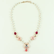 Load image into Gallery viewer, Meenakari Kundan Jewellery Set
