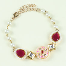 Load image into Gallery viewer, Meenakari Kundan Jewellery Set