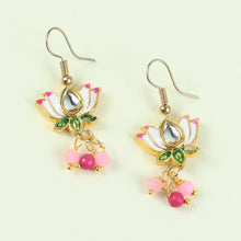 Load image into Gallery viewer, Meenakari Kundan Jewellery Set