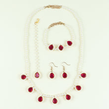 Load image into Gallery viewer, Kundan Stone Jewellery Set