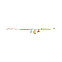 Load image into Gallery viewer, Multi-Charm Smiling Flower Bracelet