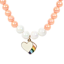 Load image into Gallery viewer, Heart Beaded Bracelet &amp; Necklace Combo Set
