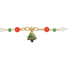 Load image into Gallery viewer, Christmas Tree Charm Jewellery Set Green::Red