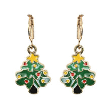 Load image into Gallery viewer, Christmas Tree Charm Jewellery Set Green::Red