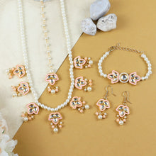 Load image into Gallery viewer, Meenakari Kundan Stone Jewellery Set