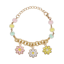 Load image into Gallery viewer, Floral Charms Chain Bracelet