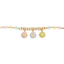 Load image into Gallery viewer, Floral Charms Chain Bracelet