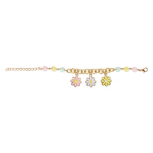 Load image into Gallery viewer, Floral Charms Chain Bracelet