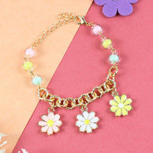 Load image into Gallery viewer, Floral Charms Chain Bracelet