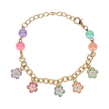 Load image into Gallery viewer, Floral Charms Chain Bracelet