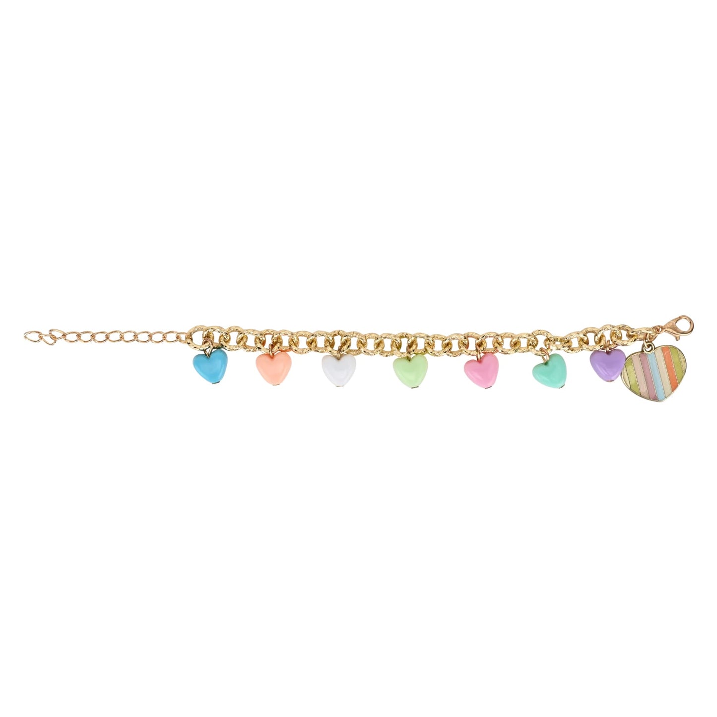 Hearts Charm Chain Bracelet