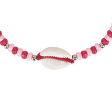 Load image into Gallery viewer, Beaded Beach Shell Adjustable Anklet - Set of 2