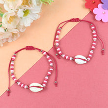 Load image into Gallery viewer, Beaded Beach Shell Adjustable Anklet - Set of 2