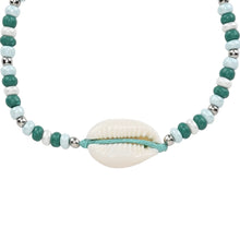 Load image into Gallery viewer, Beaded Beach Shell Adjustable Anklet - Set of 2
