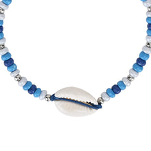Load image into Gallery viewer, Beaded Beach Shell Adjustable Anklet - Set of 2