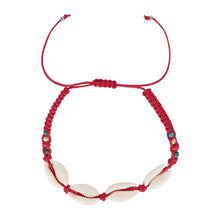 Load image into Gallery viewer, Beaded Boho Beach Shells Adjustable Anklet