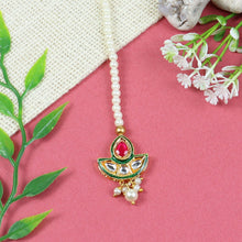 Load image into Gallery viewer, jewellery girls women ladies necklace bracelet maang tikka earring gift accessories cute stylish fancy fashion children combo set ethnic festive wedding puja pooja