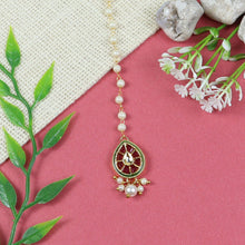 Load image into Gallery viewer, jewellery girls women ladies necklace bracelet maang tikka earring gift accessories cute stylish fancy fashion children combo set ethnic festive wedding puja pooja