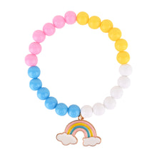 Load image into Gallery viewer, Unicorn Rainbow Charms Set of 2 Beaded Bracelets