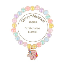 Load image into Gallery viewer, Unicorn Galaxy Charm Necklace & Bracelet Jewellery Set